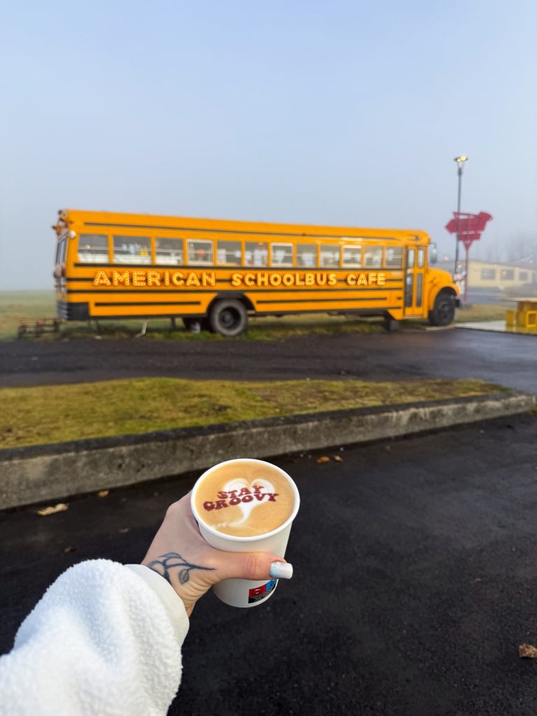 American Schoolbus Café hella Islanda