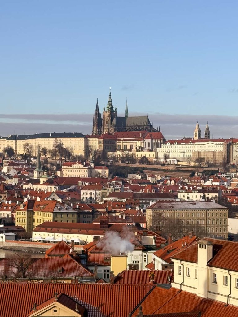 vista di Praga dalla torre del Clementinum