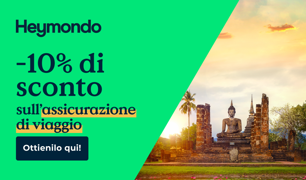 assicurazione di viaggio heymondo 10% di sconto the souls of travel